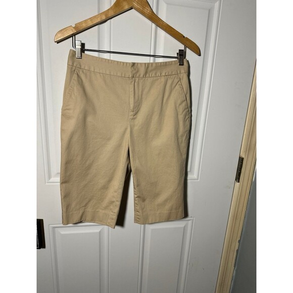 Lauren Ralph Lauren Twill Stretch Bermuda Shorts - Picture 1 of 4